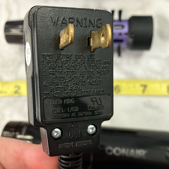 Conair Hot Air Styler Purple and Black curling tool Hair dryer heat cord - Picture 6 of 10